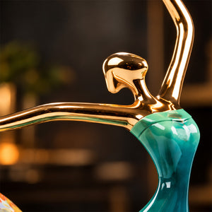 Handcrafted Brass Dancing Girl Sculpture 