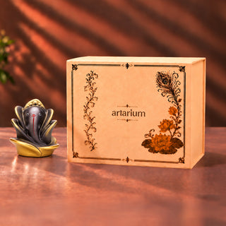 Rose Ganesha Idol With Premium Packaging 