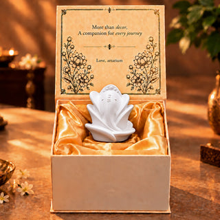 Rose Ganesha Idol With Premium Packaging 