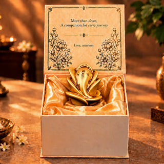Rose Ganesha Idol With Premium Packaging 