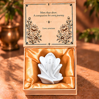 Rose Ganesha Idol With Premium Packaging 