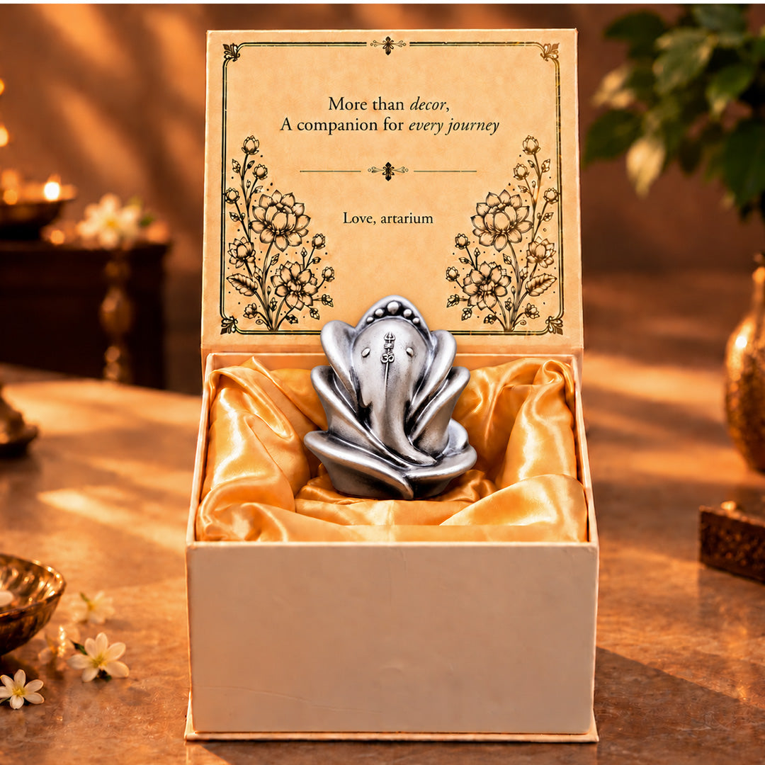 Rose Ganesha Idol With Premium Packaging 