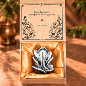 Rose Ganesha Idol With Premium Packaging 