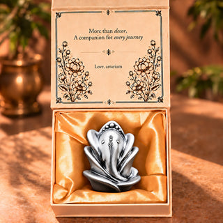 Rose Ganesha Idol With Premium Packaging 