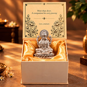 Shri Laxmi Pure Silver Idol (Hollow) 