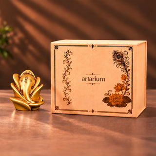 Rose Ganesha Idol With Premium Packaging 
