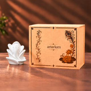 Rose Ganesha Idol With Premium Packaging 