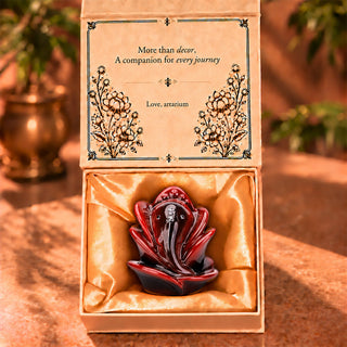 Rose Ganesha Idol With Premium Packaging 