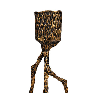 Aluminium Alloy Antique Twig Candle Holder 