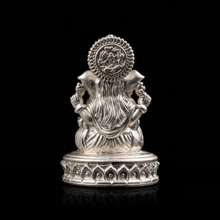 Lord Ganesha Pure Silver Idol (Hollow) with Premium Packaging 