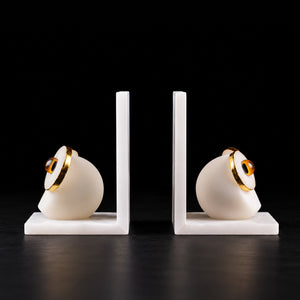 Imperial Alabaster Owl Crystal Bookend 