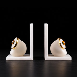 Imperial Alabaster Owl Crystal Bookend 