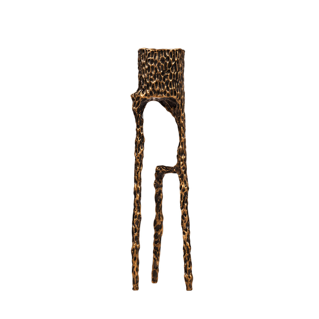 Aluminium Alloy Antique Twig Candle Holder 