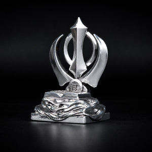 Khanda Sahib Silver Plated Idol 