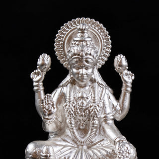 Dhansiddhi Samriddhi Pure Silver Idol Set (Hollow) with Premium Packaging 