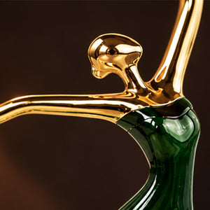 Handcrafted Brass Dancing Girl Sculpture 