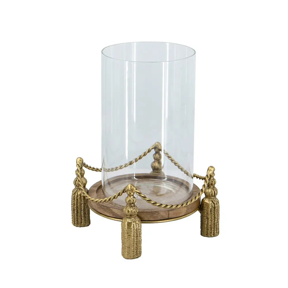 Flamekissed - Antique Hurricane Candle Holder