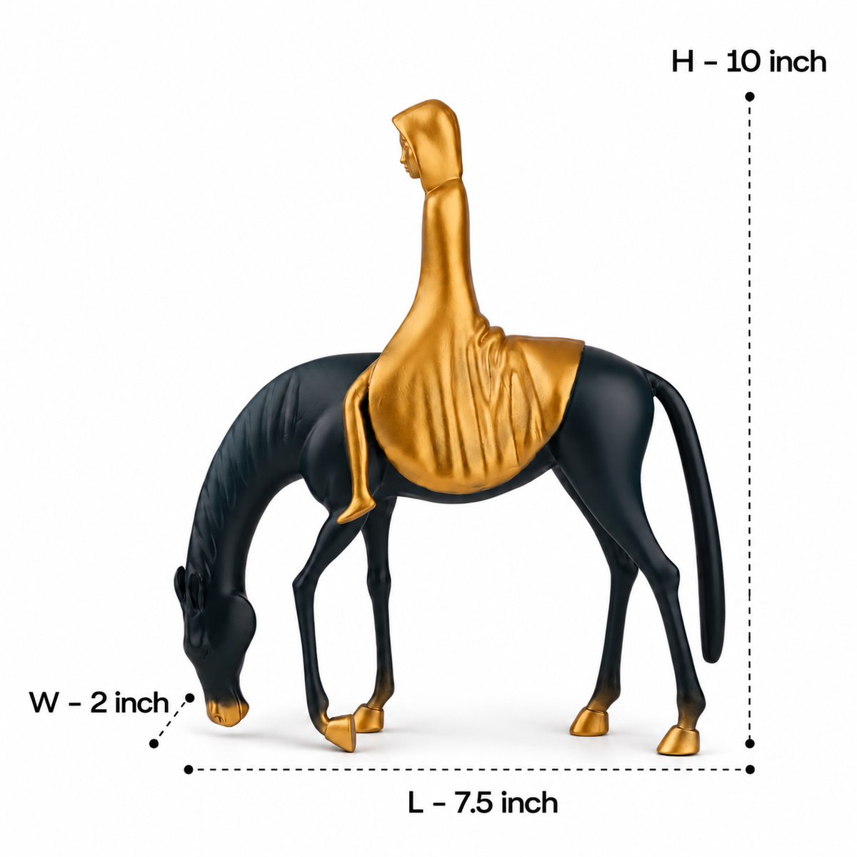 The Majestic Rider Horse Figurine 