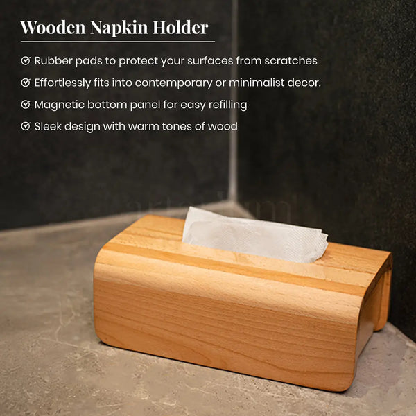 Wooden Napkin Holder