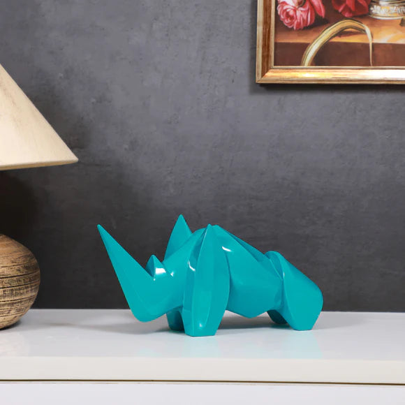 Abstract Art Rhino Figurine