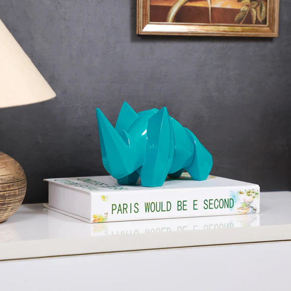 Abstract Art Rhino Figurine
