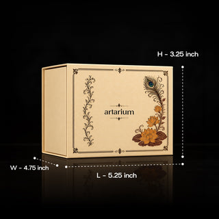 Dhansiddhi Samriddhi Pure Silver Idol Set (Hollow) with Premium Packaging 