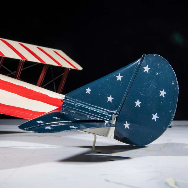 Large Vintage Airplane Metal Model