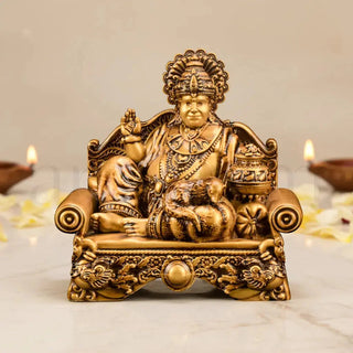 Lord Kuber Statue & Vidya Saraswati Set
