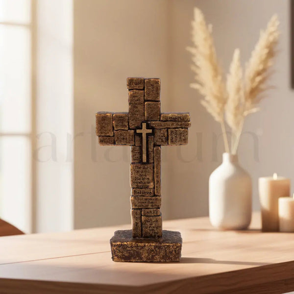 Jesus Cross Sign Figurine