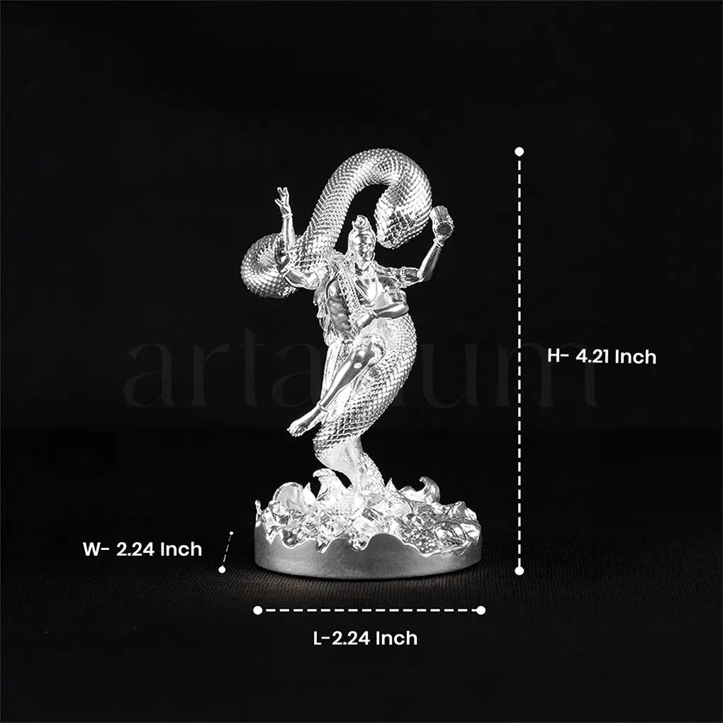 Mystical Shiva Silver Plated Idol