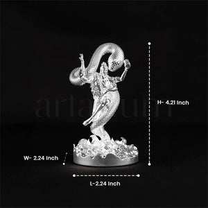 Mystical Shiva Silver Plated Idol