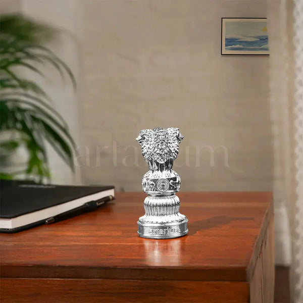Ashok Stambh Silver Plated