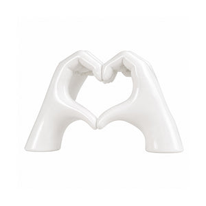 White Love Hand Showpiece 