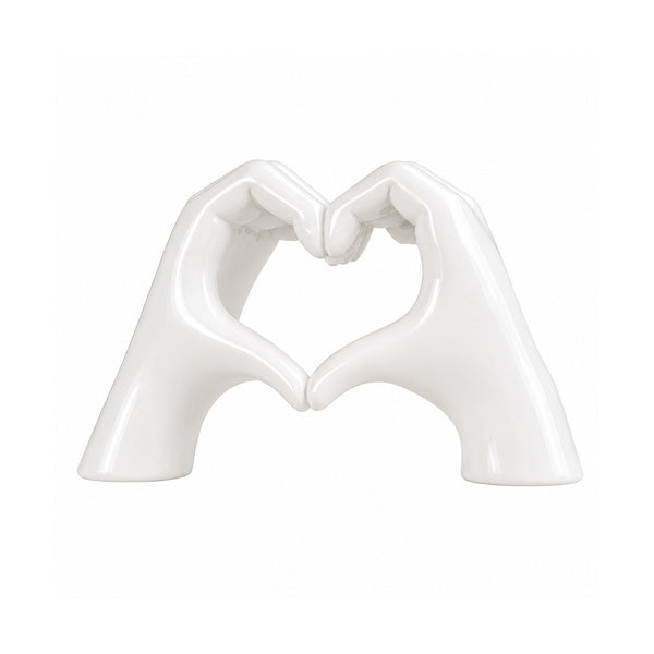 White Love Hand Showpiece 