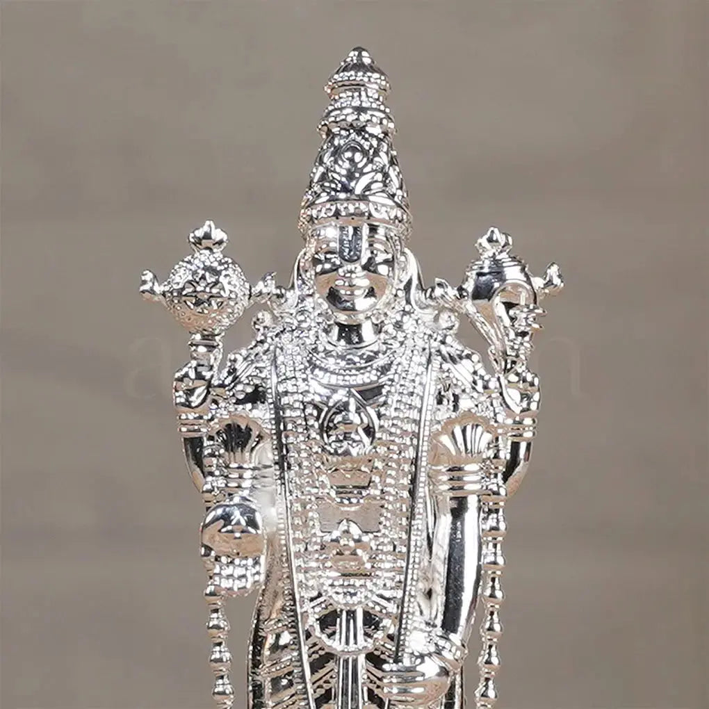 Venkateshwar Balaji Silver Plated Idol