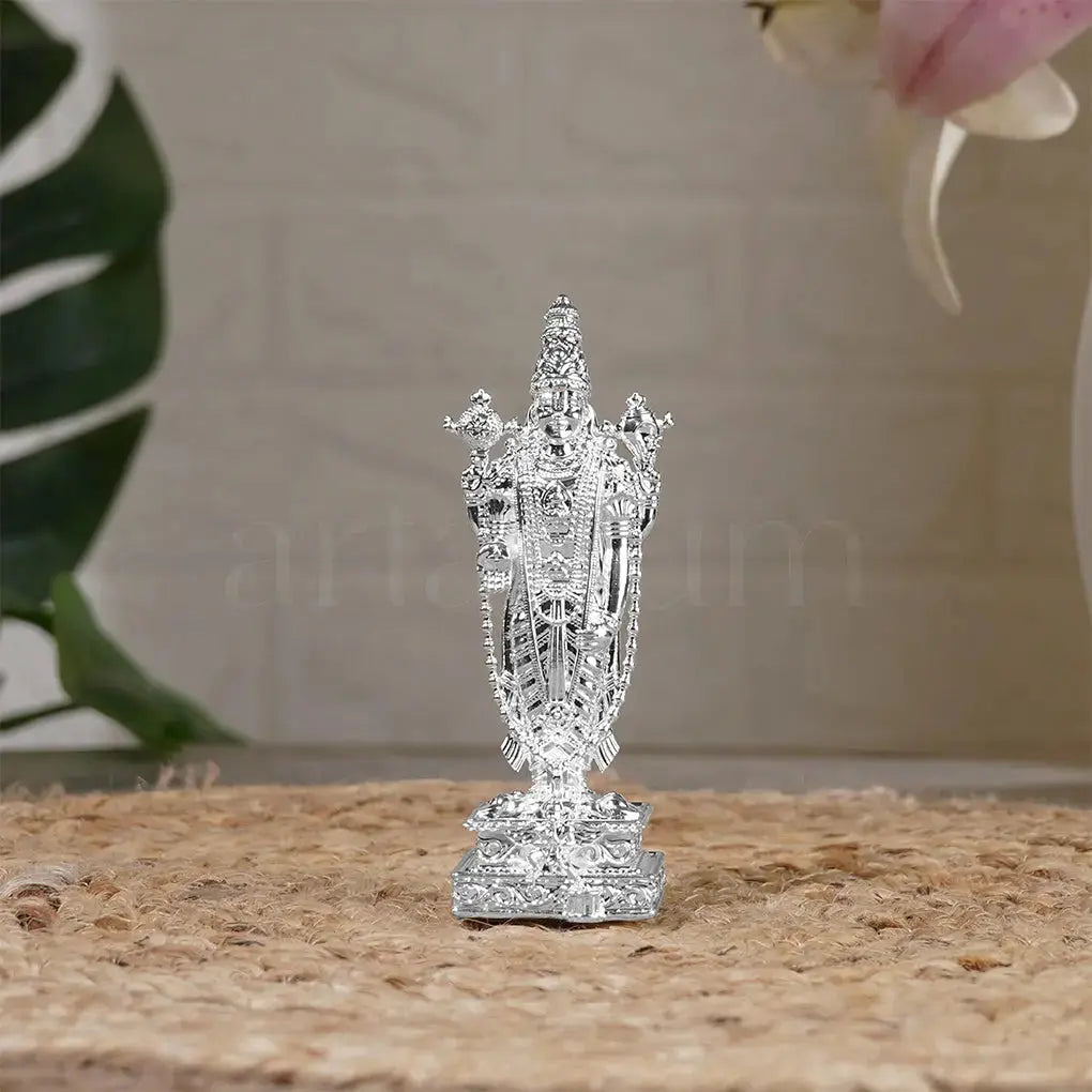 Venkateshwar Balaji Silver Plated Idol