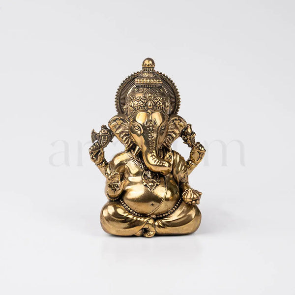 Brass Vighnaharta Ganesha Idol