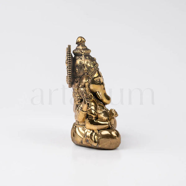Brass Vighnaharta Ganesha Idol