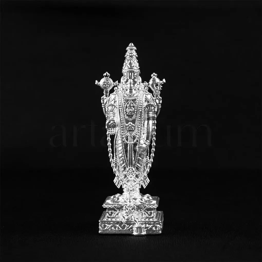 Venkateshwar Balaji Silver Plated Idol