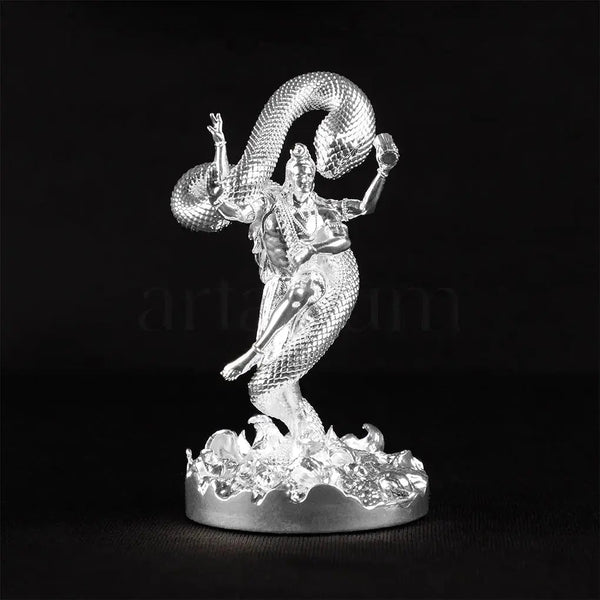 Mystical Shiva Silver Plated Idol