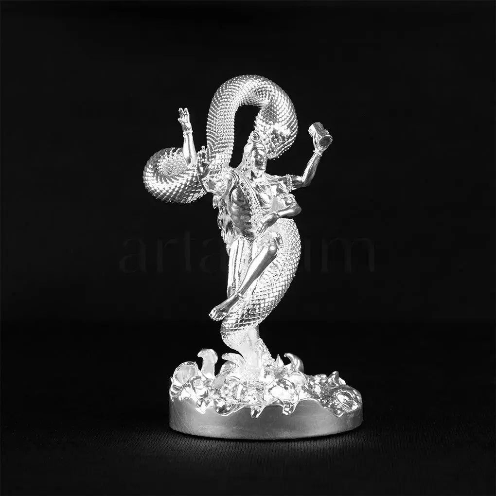 Mystical Shiva Silver Plated Idol
