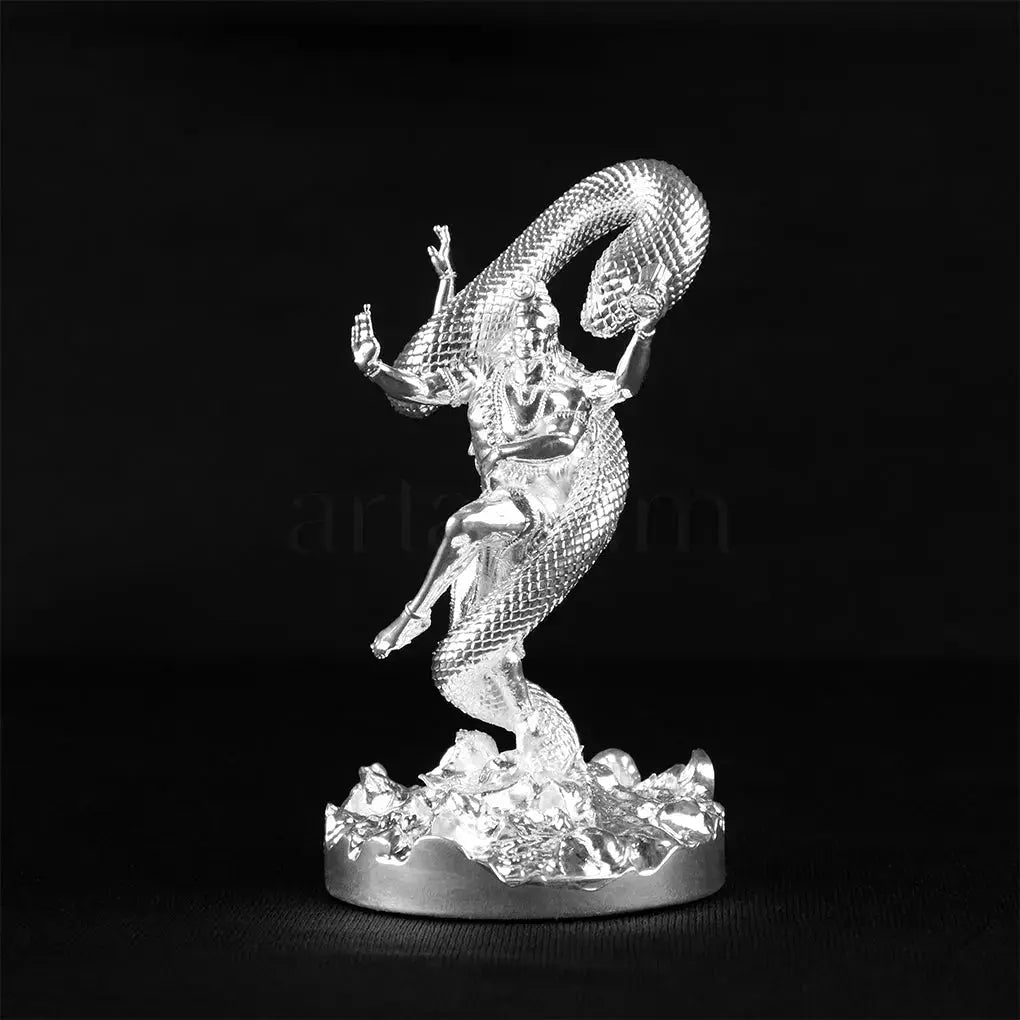 Mystical Shiva Silver Plated Idol