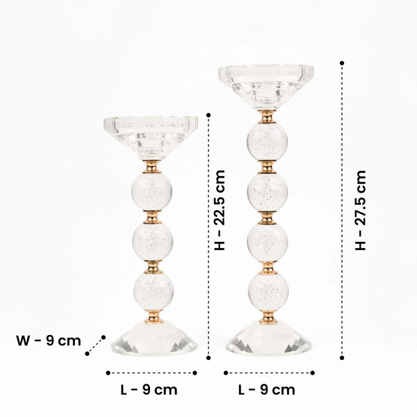 Crystal Orbs - Candle Holder