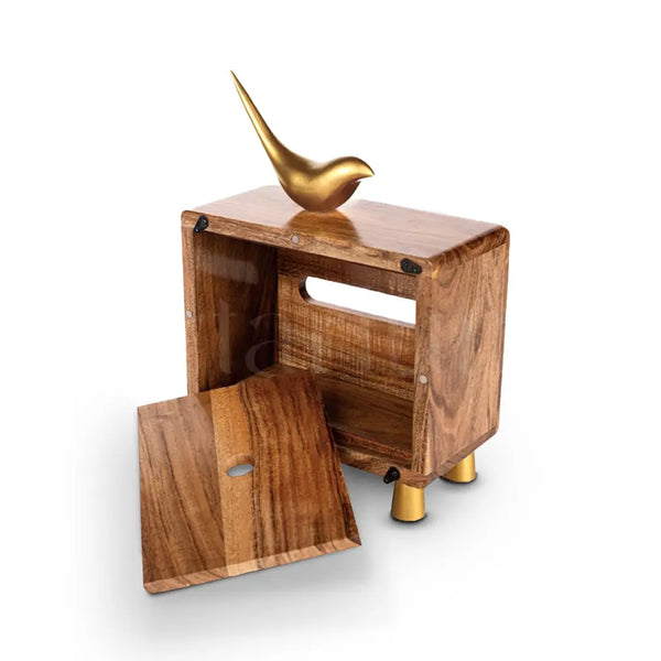 Wooden Wing Tissue Box