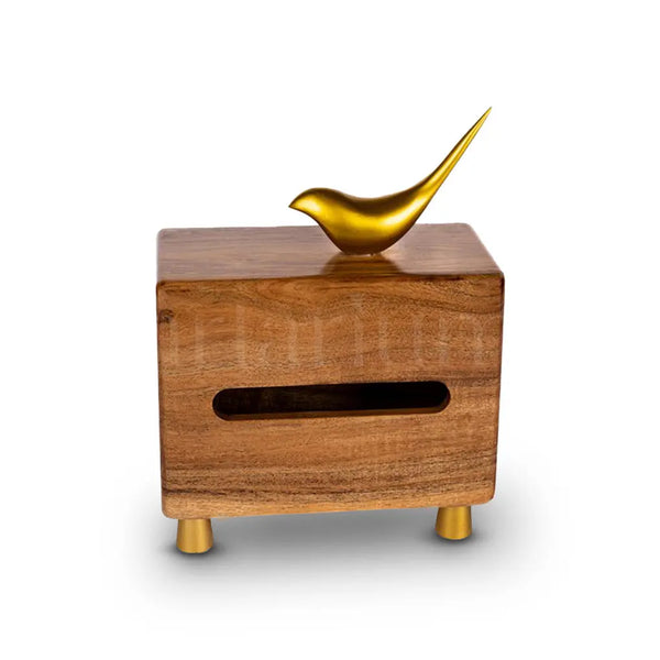 Wooden Wing Tissue Box