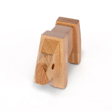 Wooden Rhino Figurine