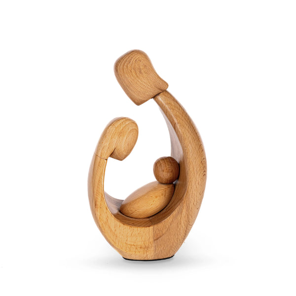 Wooden Family Figurine