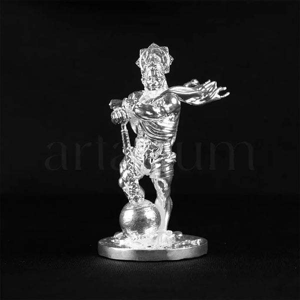 Bahubali Hanuman Silver Plated Idol