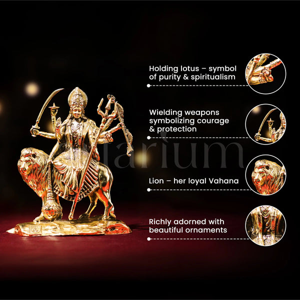 Brass Durga Idol