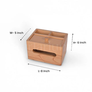 All-in-One Wooden Desk Organizer